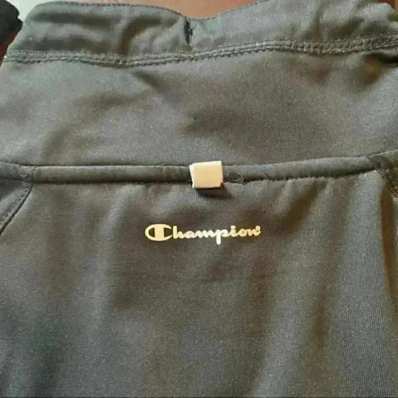 Champion Track Jacket Workout Running Gym Active Full Zip Up Black Size XS - Picture 11 of 14